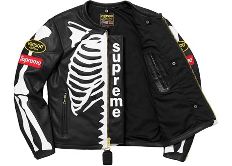 supreme vanson jacket replica|supreme vanson bones jacket.